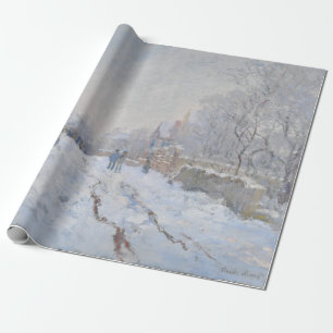 Papier Cadeau Neige à Argenteuil (par Claude Monet)