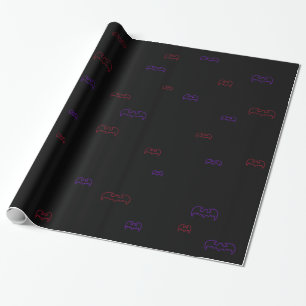 Papier Cadeau Neon Bats