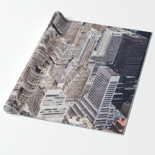 Papier Cadeau New York City diverse architecture, color toned