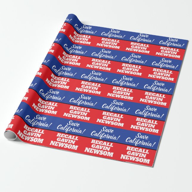 Papier Cadeau Newsom du gouverneur de la Californie (Déroulé)