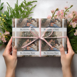 Papier Cadeau Newspaper What A Year Holiday Photo Christmas