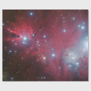 Papier Cadeau NGC 2264 et la grappe d'arbres de Noël