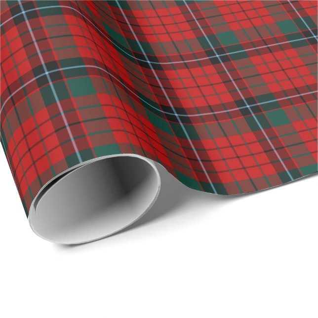 Papier Cadeau Nicolson Clan Tartan (Coin rond)