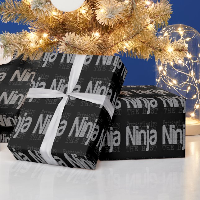Papier Cadeau Ninja Extraordinaire (Vacances)