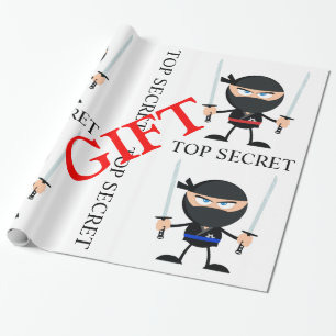 Papier Cadeau Ninja les gardes de cadeau