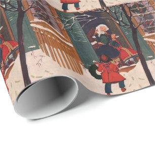 Papier Cadeau Noël à la maison de grand-mère