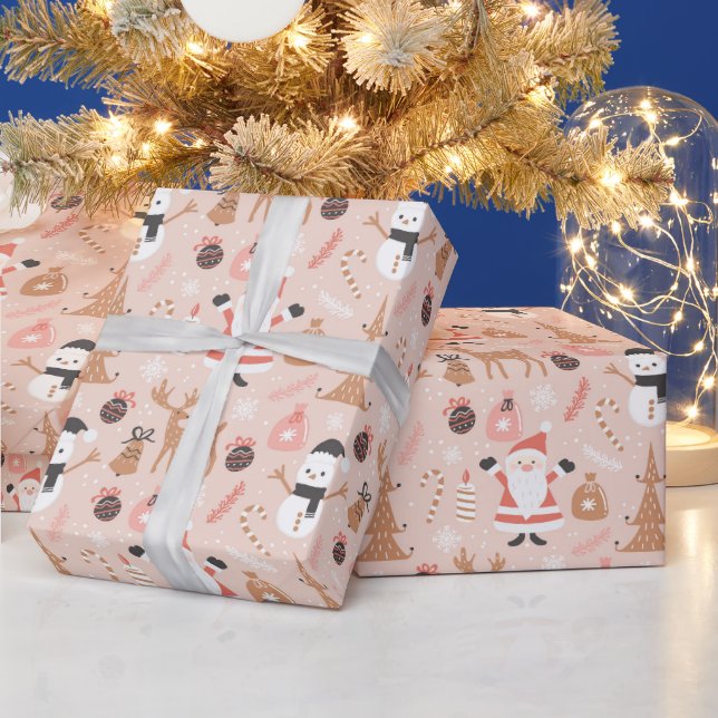 Papier Cadeau Noël à Père Noël (Vacances)