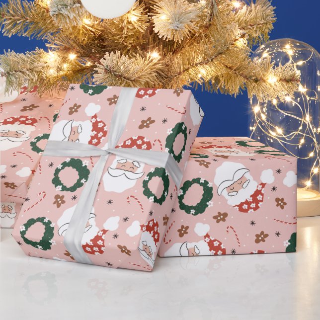 Papier Cadeau Noël à Père Noël (Vacances)