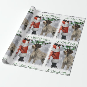 Papier Cadeau Noël à poils durs allemand d'indicateur