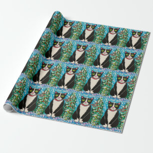 Papier Cadeau Noël à tuxedo