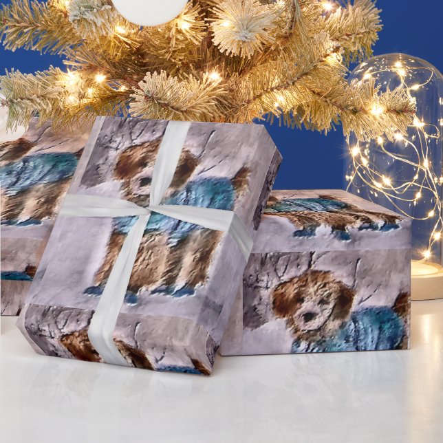 Papier Cadeau Noël aux amoureux des canicules (Vacances)