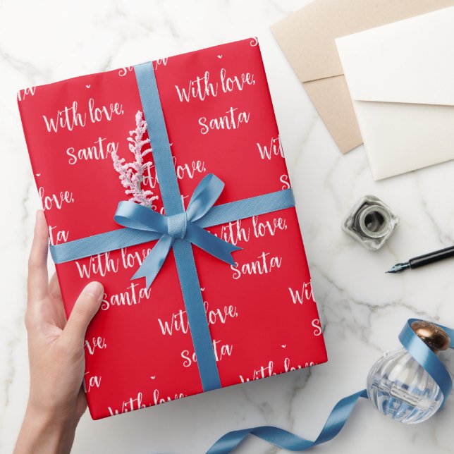 Papier Cadeau Noël Avec Amour De Père Noël (Cadeaux)