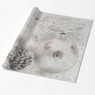 Papier Cadeau Noël blanc