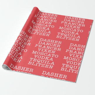 Papier Cadeau Noël Boire Fête de Noël Reindeer Alcool