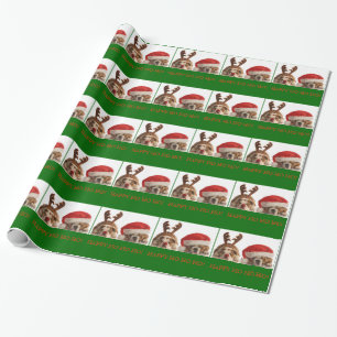 PAPIER CADEAU NOËL BULLDOG JOURNAL DE VACANCES