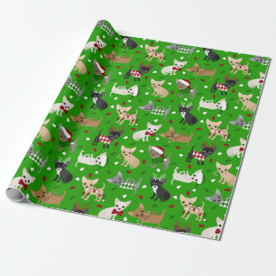 Papier Cadeau Noël Chihuahua Tous les manteaux