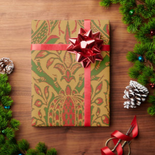 Papier Cadeau Noël Classique Vintage William Morris 
