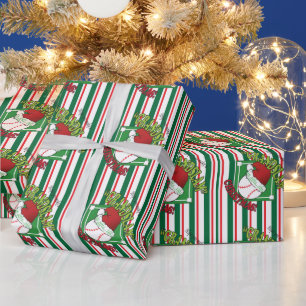 Papier Cadeau Noël de baseball du Grand Chelem