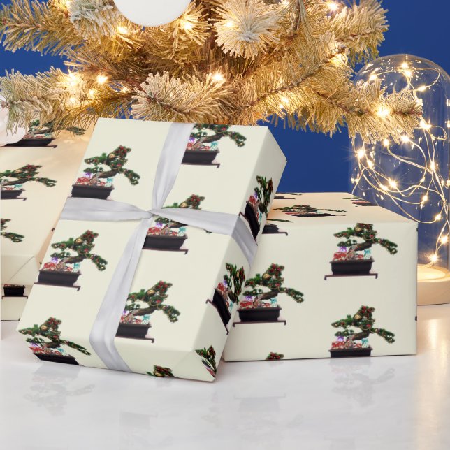 Papier Cadeau Noël de Bonsai (Vacances)