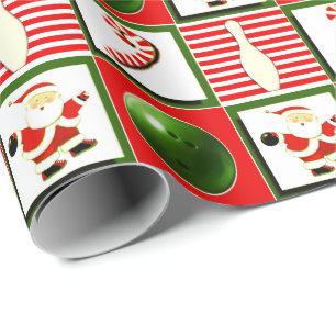 Papier Cadeau Noël de bowling