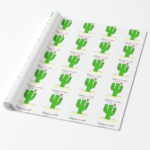 Papier Cadeau Noël de cactus