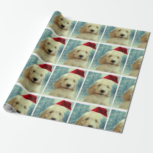 Papier Cadeau Noël de Cockapoo (Déroulé)