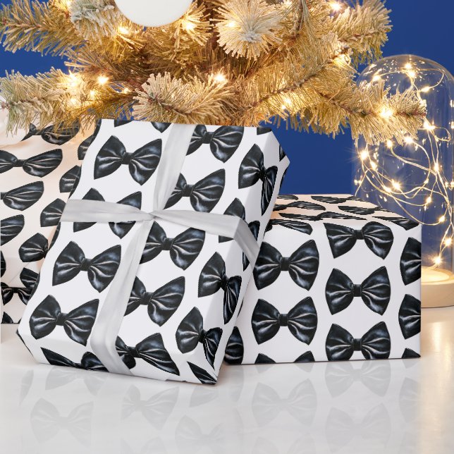 Papier Cadeau Noël de la Cravate noire (Vacances)