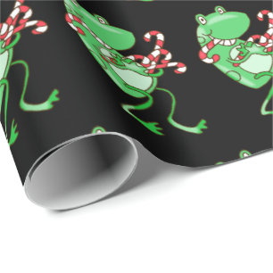 Papier Cadeau Noël de la grenouille — Grenouille, Sucre de ca