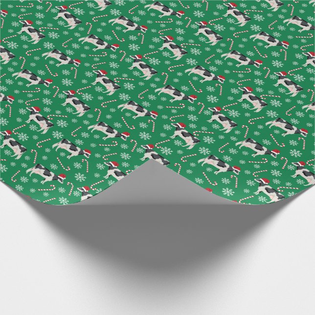 Papier Cadeau Noël de la vache Holstein (Coin)