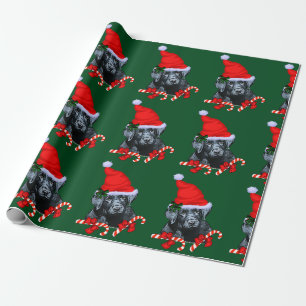 Papier Cadeau Noël de labrador retriever