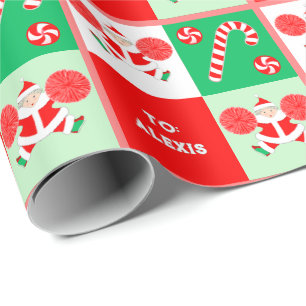 Papier Cadeau Noël de meneuse de claque