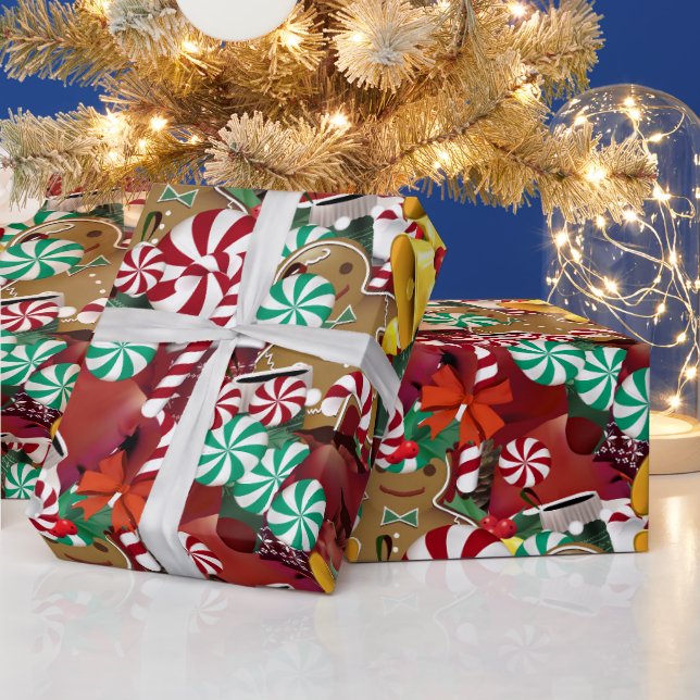Papier Cadeau Noël de toutes les choses (Vacances)