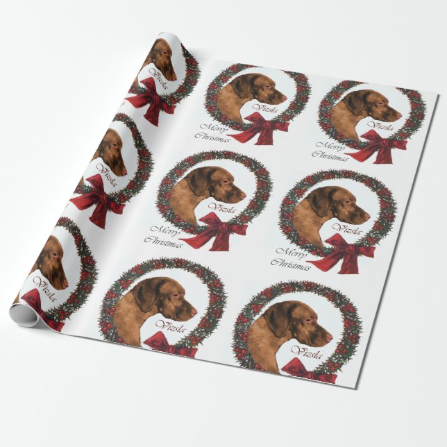 Papier Cadeau Noël de Vizsla (Déroulé)
