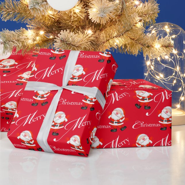 Papier Cadeau Noël des cadeaux père Noël (Vacances)