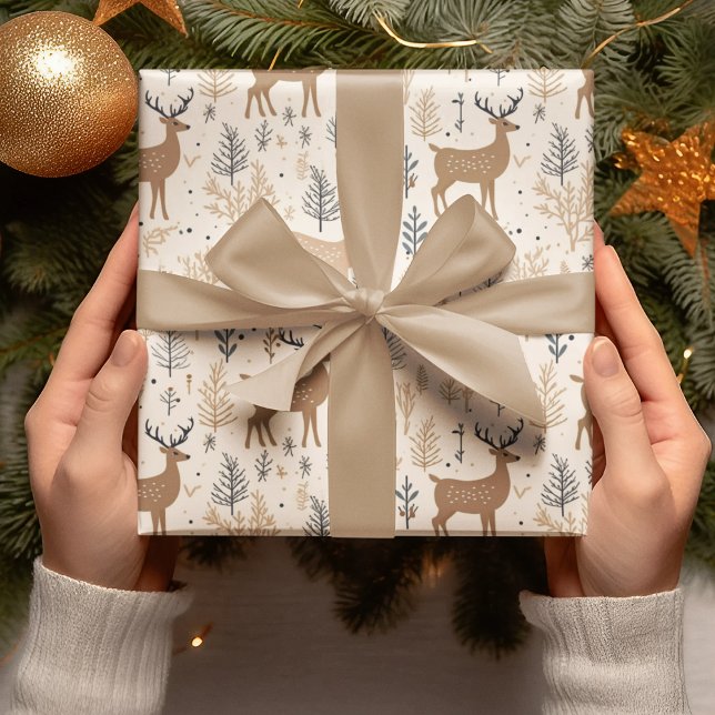 Papier Cadeau Noël des cerfs (Créateur téléchargé)