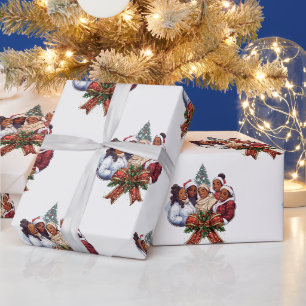 Papier Cadeau Noël des femmes africaines