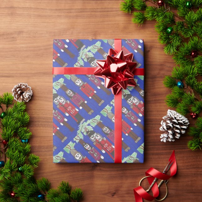 Papier Cadeau Noël des noisettes (Cadeau de vacances)