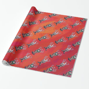 Papier Cadeau Noël des rennes
