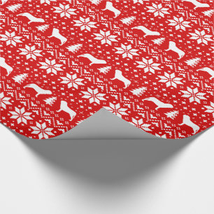Papier Cadeau Noël des silhouettes napolitaines