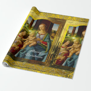 Papier Cadeau Noël divin de gloire personnalisent