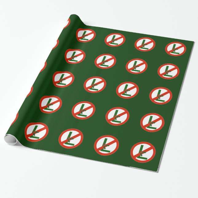 Papier Cadeau Noel drôle "aucun L" enveloppe de cadeau de Noël (Déroulé)