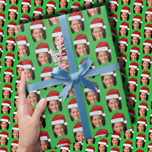 Papier Cadeau Noël drôle Kamala Harris Santa Hat
