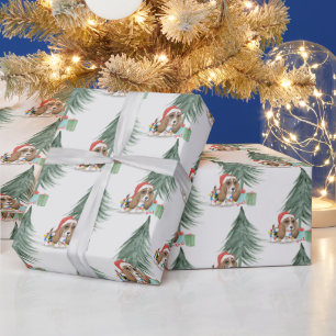 Papier Cadeau Noël du chien de la peau