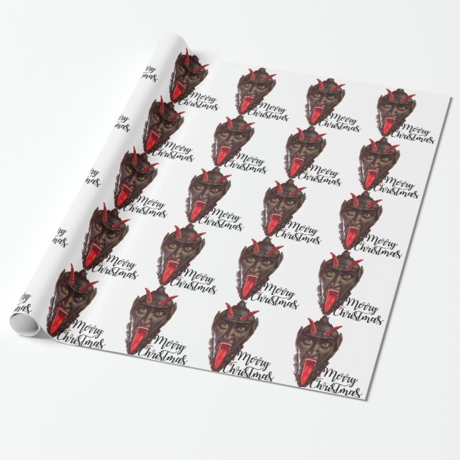 Papier Cadeau noël du krampus (Déroulé)