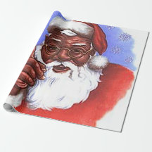 Noël du Père Noël noir afro-américain