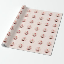 Noël du Père Noël rose rétro