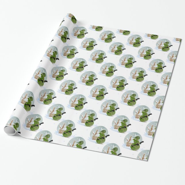 Papier Cadeau noël du soldat des neiges (Déroulé)