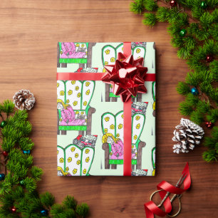 PAPIER CADEAU NOËL EN ATTENTE POUR PÈRE NOËL