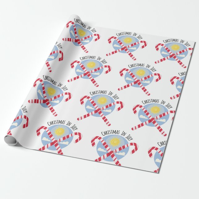 Papier Cadeau Noël en juillet (Déroulé)
