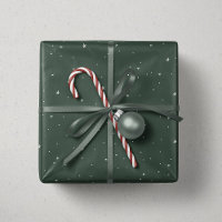 Noël étoiles vert blanc mignon amusement emballage
